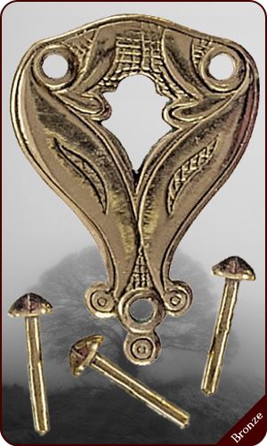 Keltischer Einhakbeschlag "Glauberg" (Bronze)
