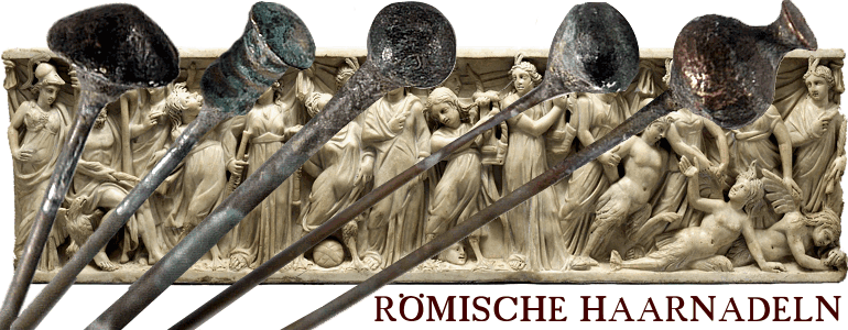RÖMISCHE HAARNADELN
SCHMUCKBRONZE / SILBER 925 / KNOCHEN