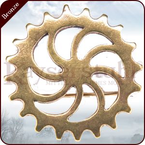 Brosche/Fibel "Römische Sonne"
