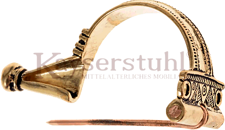 Römische Aucissafibel (Bronze oder versilbert)
