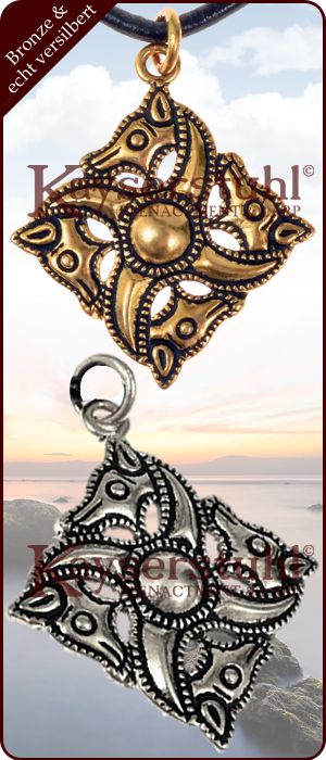 Römischer Pferdekopf-Anhänger (Bronze oder versilbert)