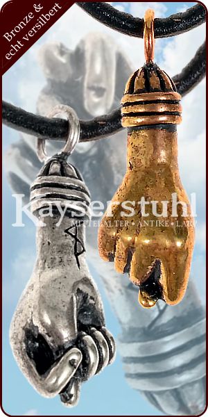 Römisches "Mano Fico" Amulett (Bronze oder versilbert)