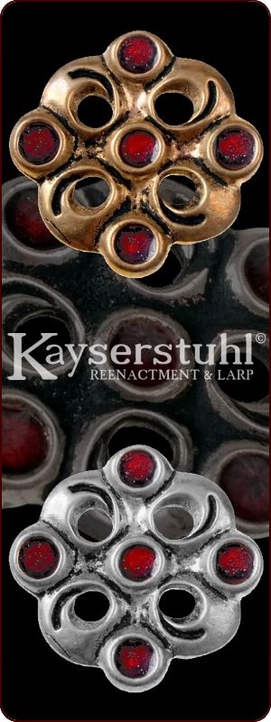 Fränkische Fibel der Merowingerzeit mit Cloisonné (6. Jh..)