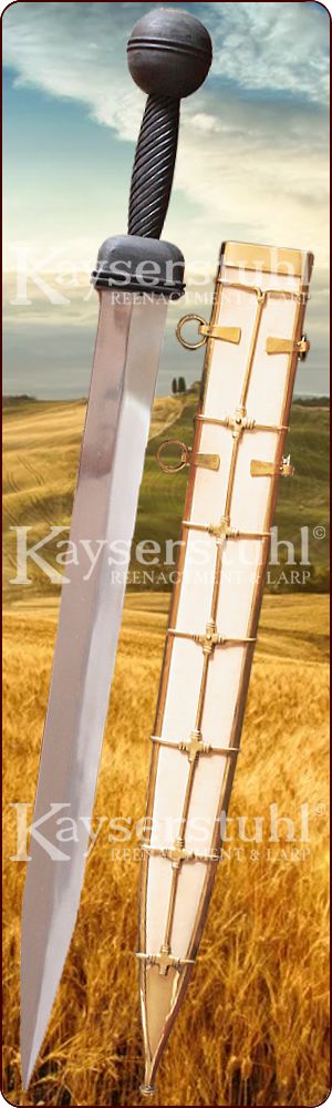 Gladius Typ Pompeji "Caesar" mit Holzgriff und Scheide