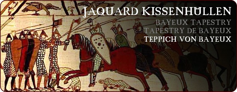 Jaquard Kissenbezüge - Tapestry de Bayeux (Teppich von Bayeux)