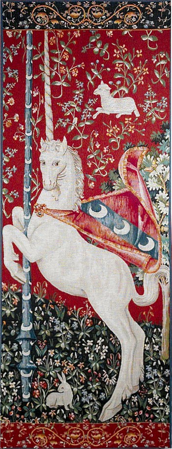 Tapisserie "La Dame a la Licorne - La Licorne"