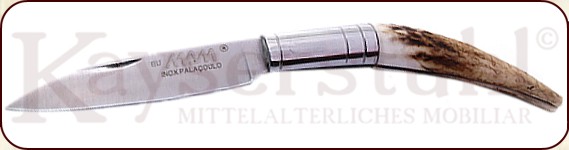 Klappmesser "12" mit Hirschhorngriff (rostfrei)