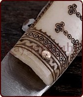 Wikinger-Taschenmesser "Carbon/Knochen"