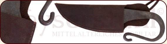 Geschmiedetes Messer 22,0 cm mit Scheide