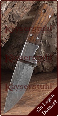 Damastmesser 17,0 cm mit Shishamgriff