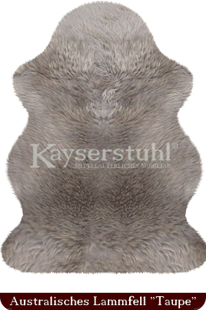 Australisches Lammfell "Taupe" 100 cm