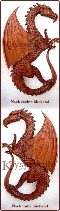 Wandschmuck Drache Typ IV (rechts oder links)