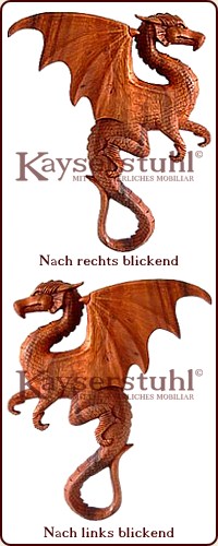 Wandschmuck Drache Typ III (rechts oder links)