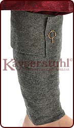 Wadenwickel aus Wolle in grau
