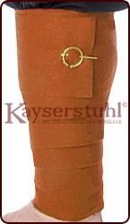Wadenwickel aus Wolle in orange