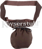 Kleine Pilgertasche in braun