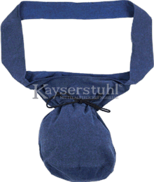 Große Pilgertasche in blau