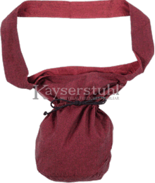 Große Pilgertasche in rot
