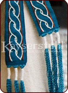 Mittelalterlich inspirierter Stoffgürtel, blau