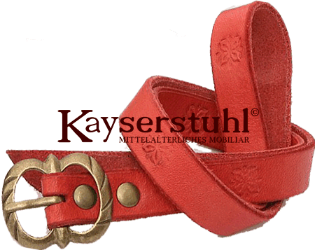 Mittelalterliche Strumpfhalter aus Leder (Paar)