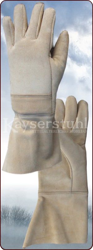 Gepolsterter Fechthandschuh aus Wildleder (Paar)