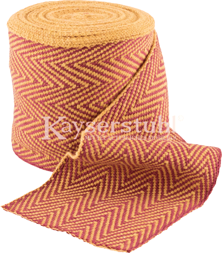 Wadenwickel aus dickem Baumwollfischgrät, orange/rot