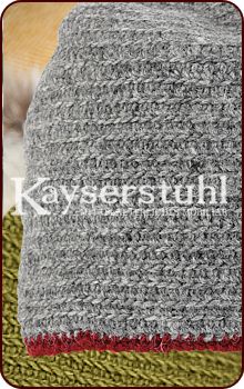 Nadelgebundene Mütze 'Balder", grün/gelb
