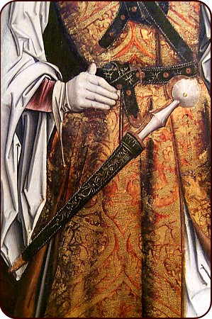 Adeliger mit Handschuhen, Museo Nazionale di Arte della Catalogna (Barcelona)