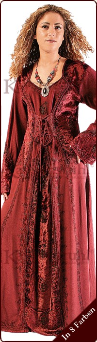 Langärmeliges Ethno-Kleid "Shangri La"