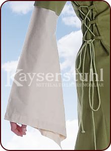 Bliaut-Kleid "Melisande" in hellgrün/natur