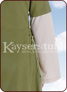 Bliaut-Kleid "Melisande" in hellgrün/natur