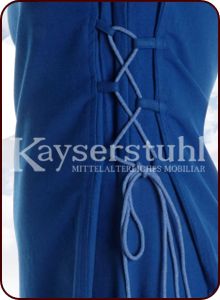 Bliaut-Kleid "Marguerite" in blau/hellblau/natur