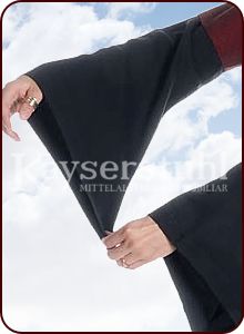 Bliaut-Kleid "Marguerite" in bordeauxrot/schwarz