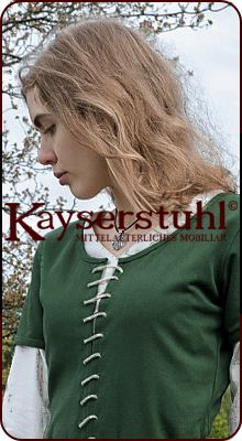 Kurzärmelige Cotehardine "Leaf" in grün