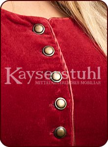Cotehardie "Genevieve" aus Samt, rot