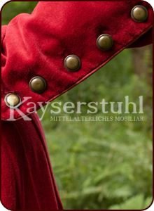 Cotehardie "Genevieve" aus Samt, rot