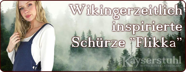 Wikingerzeitlich
inspirierte Schürze
"Martika" aus Wolle