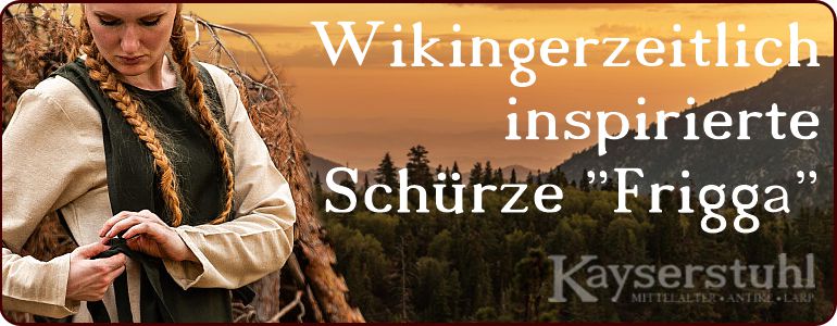 Wikingerzeitlich
inspirierte Schürze
"Martika" aus Wolle
