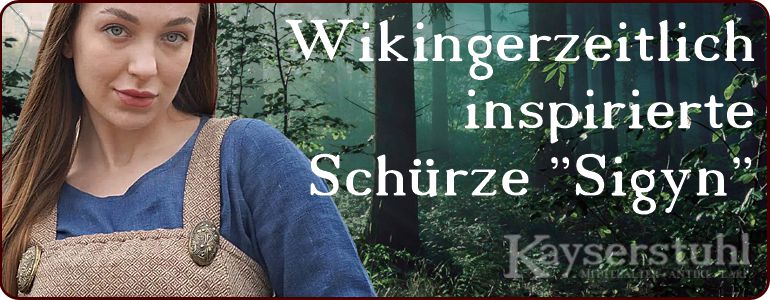 Wikingerzeitlich
inspirierte Schürze
"Martika" aus Wolle
