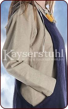 Surcot "Melania" aus Wolle, blau