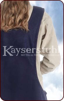 Surcot "Melania" aus Wolle, blau