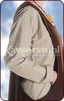 Surcot "Melania" aus Wolle, braun