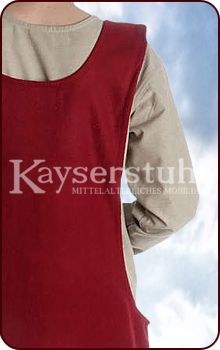 Surcot "Melisande" aus Wolle, rot