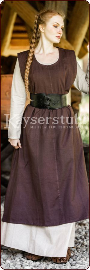 Überkleid / Surcot "Isabella", braun