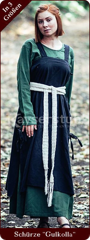 Schürze/Trägerkleid "Gullkolla", schwarz