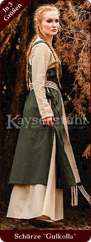 Schürze/Trägerkleid  "Gullkolla", grün