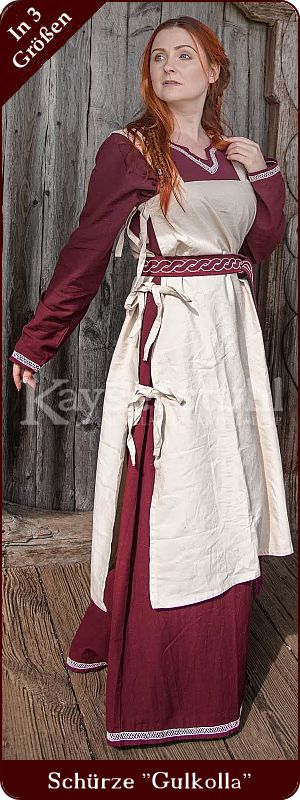 Schürze/Trägerkleid  "Gullkolla" in natur