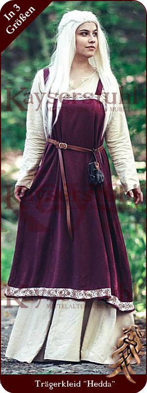 Besticktes Wikinger-Trägerkleid "Hedda"