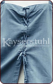 Mittelalterlich inspirierte Schürze "Smilla", taubenblau