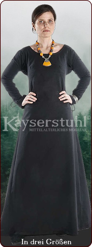 Kleid / Unterkleid / Cotte "Sonja", schwarz